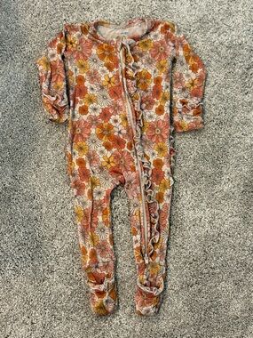 Gigi and Max Floral Bamboo Ruffle Pajama